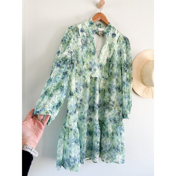 Tuckernuck | Palmerston Mini Swing Dress In Water Lilies Organza Lace | Sz XL - Picture 3 of 9